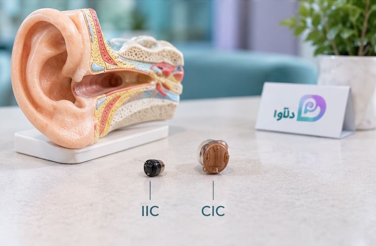 تفاوت سمعک IIC و CIC و محل قرارگیری آنها در کانال گوش